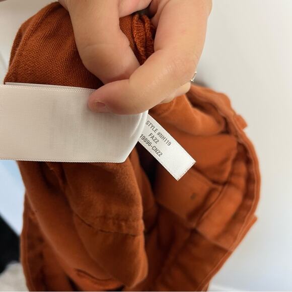 Madewell Rustic Orange Button Down Pocket Mini Skirt Size 2 - Picture 8 of 8